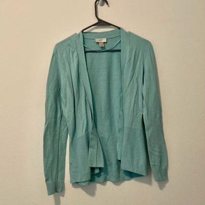 Light blue LOFT cardigan sweater
